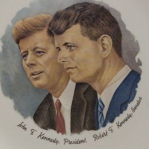 Vintage Plate John F & Robert Kennedy